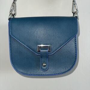 Joe Fresh Teal Blue Crossbody Purse Shoulder Bag Adjustable Strap WS8C516004